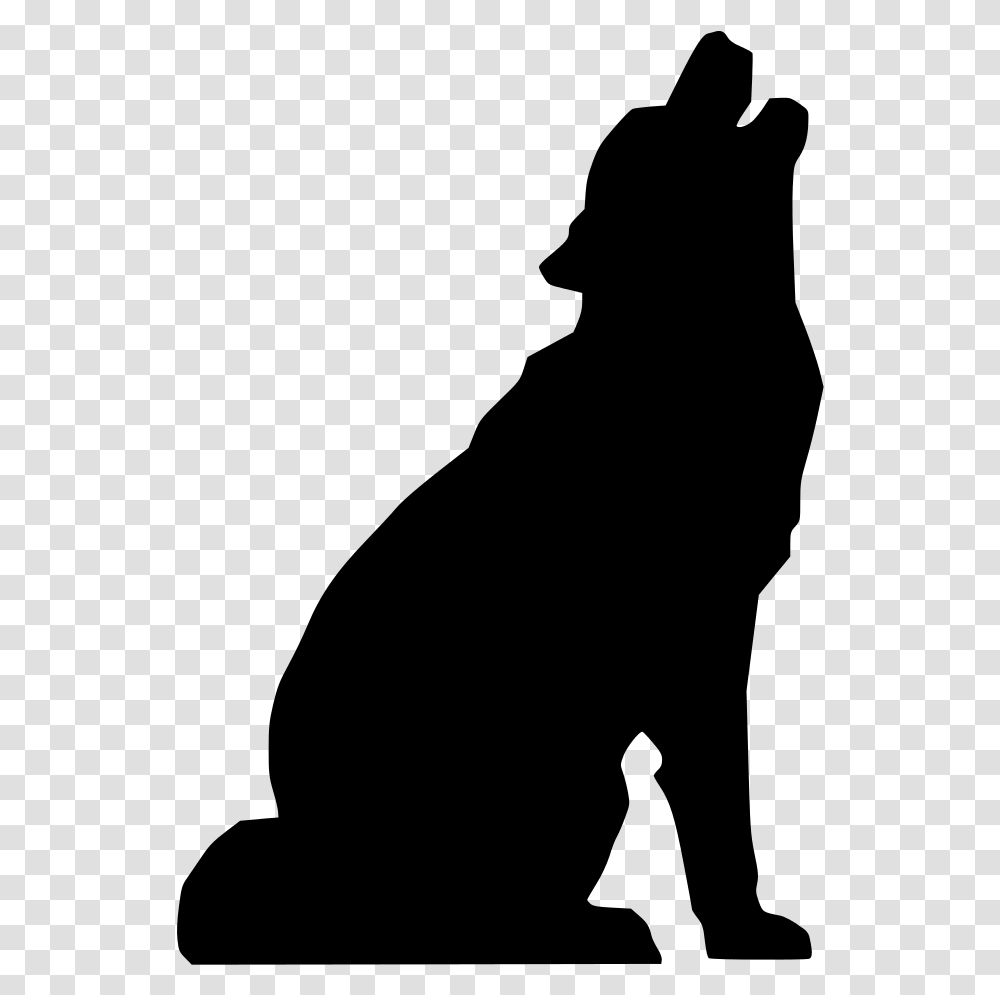 File Howlingwolf295 Svg Black Wolf Howling Drawing Howling Wolf Silhouette, Gray, World Of Warcraft Transparent Png