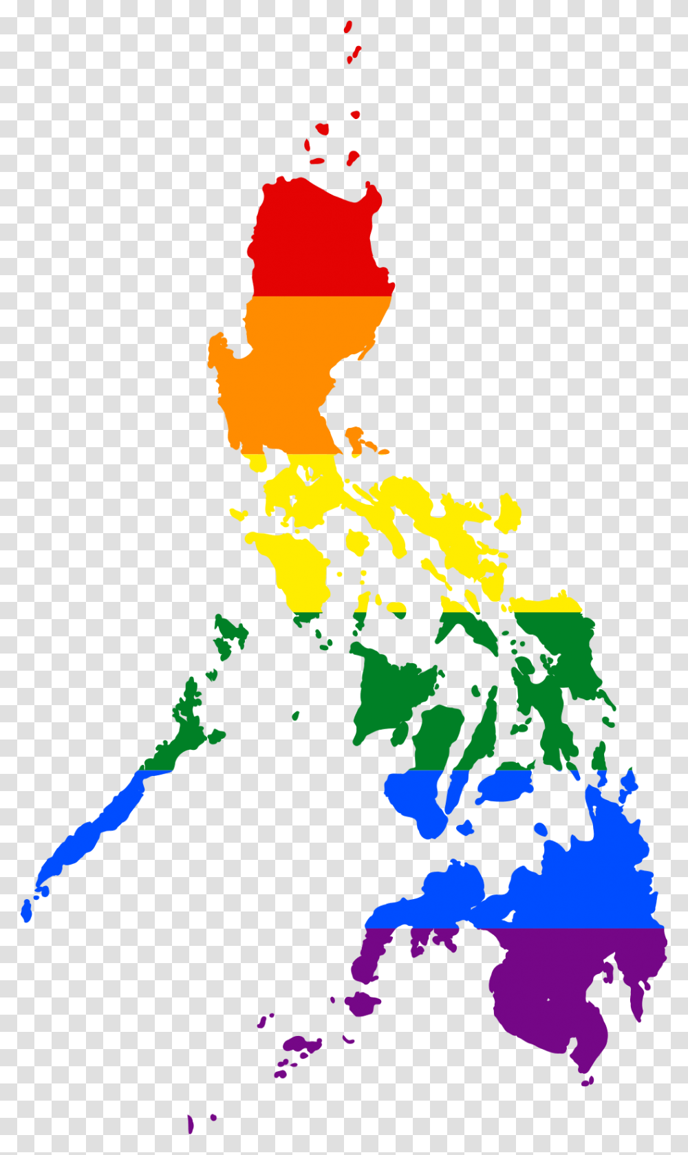File Lgbt Flag Of Map Of The Philippines, Diagram, Plot, Atlas Transparent Png