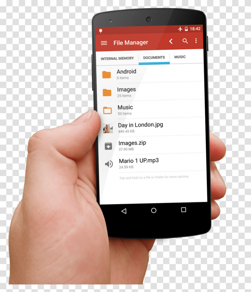 File Manager In Mobile, Mobile Phone, Electronics, Cell Phone, Person Transparent Png