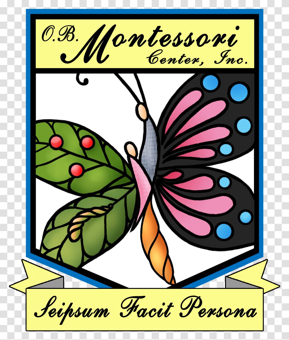 File Obmc Logo2011 Ob Montessori Center Logo, Floral Design, Pattern Transparent Png