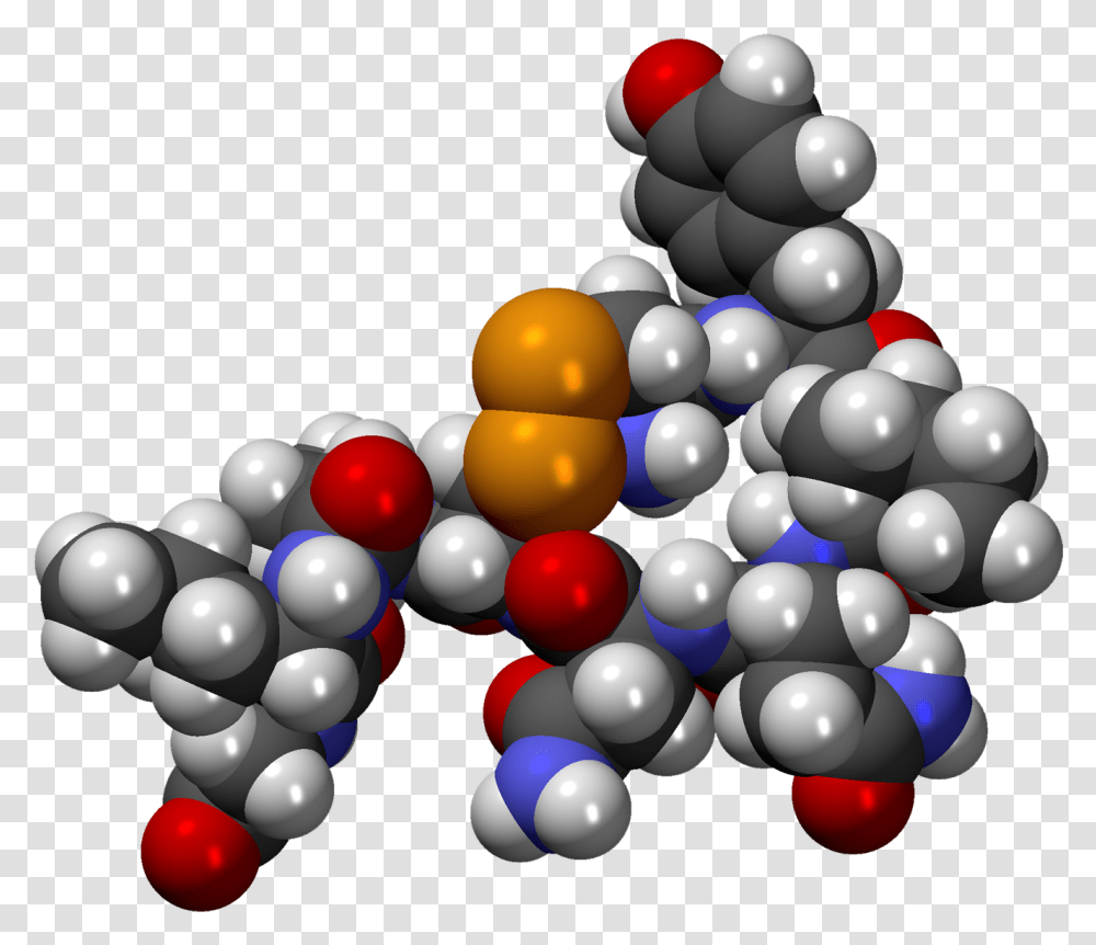 File Oxitocinacpk3d Oxytocin Molecule 3d, Balloon, Sphere Transparent Png