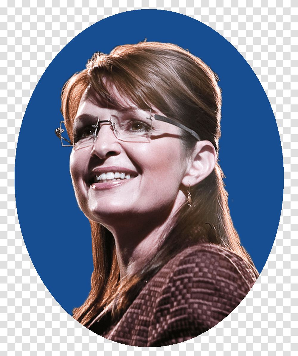 File Rv2008 Funny Sarah Palin, Face, Person, Smile, Glasses Transparent Png