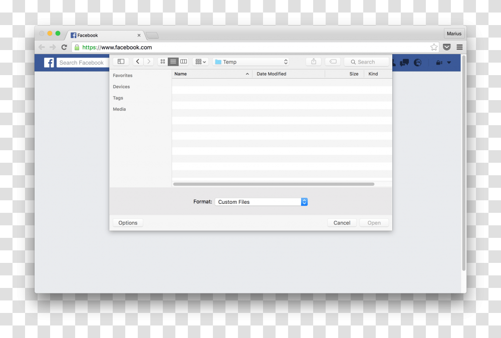 File Selection Dialog On Mac Os X Angular Open File Dialog, Page, Webpage, Monitor Transparent Png