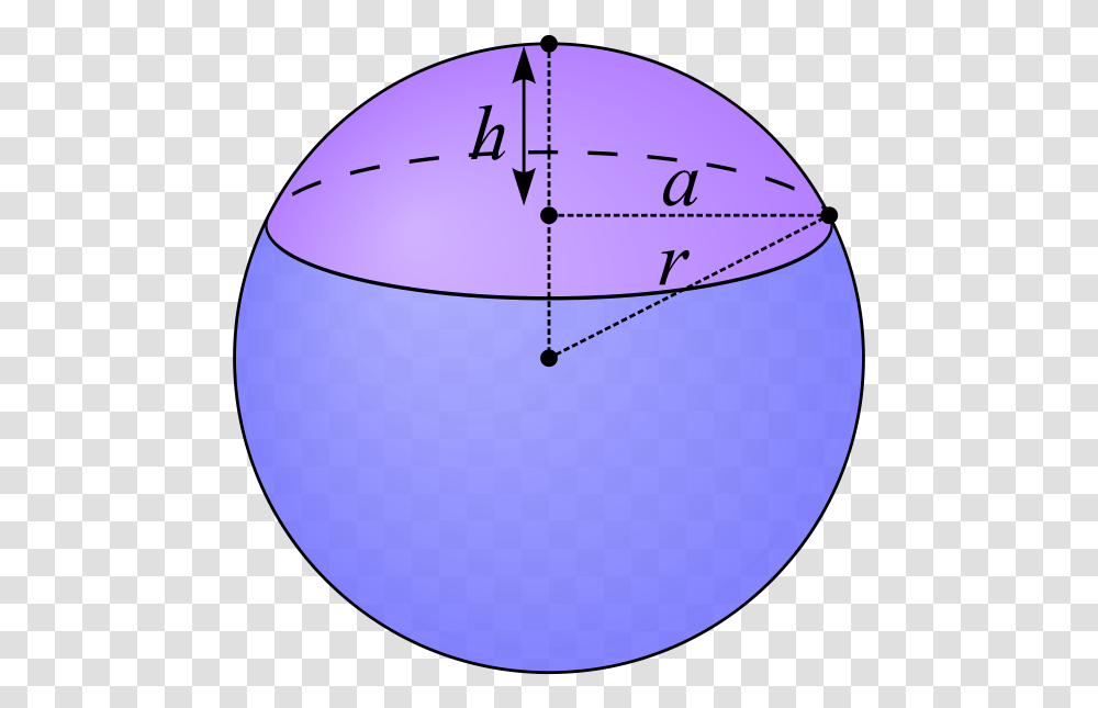 File Spherical Cap Svg Archimedes Finding Volume Of Sphere, Balloon, Triangle Transparent Png