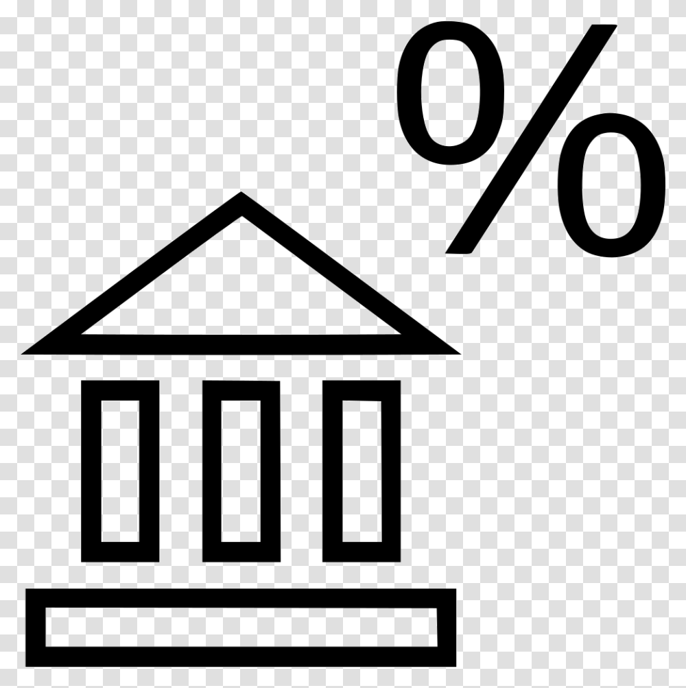 File Svg Bank Interest Rate, Number, Building Transparent Png