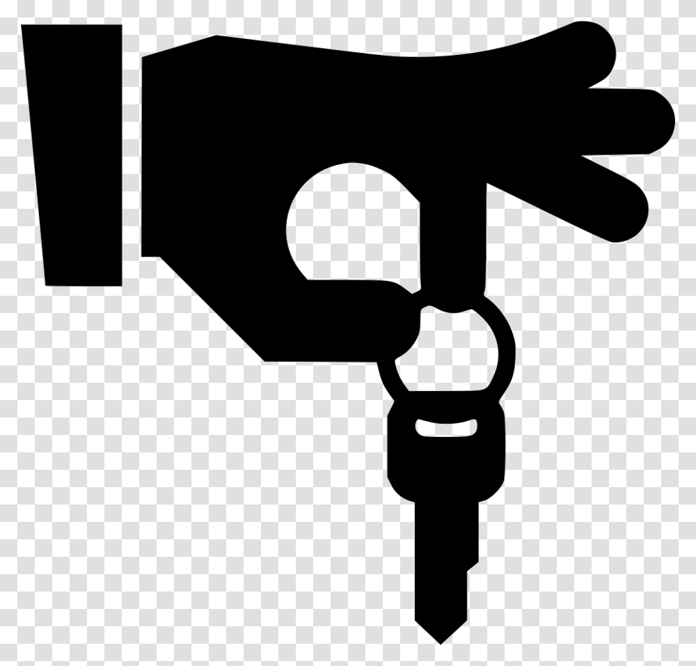 File Svg Hands Holding Key Clipart, Axe, Tool, Stencil, Handsaw Transparent Png