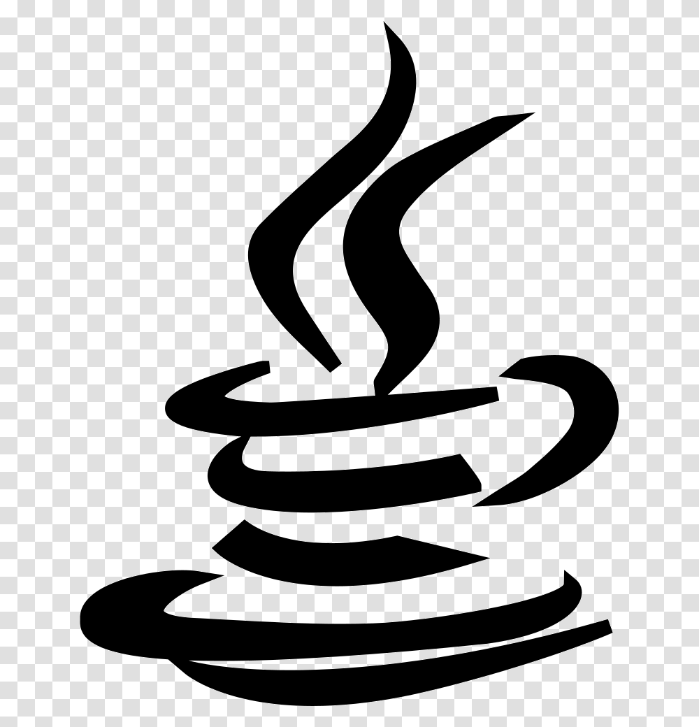 File Svg Java Logo White, Spiral, Coil, Fire Transparent Png