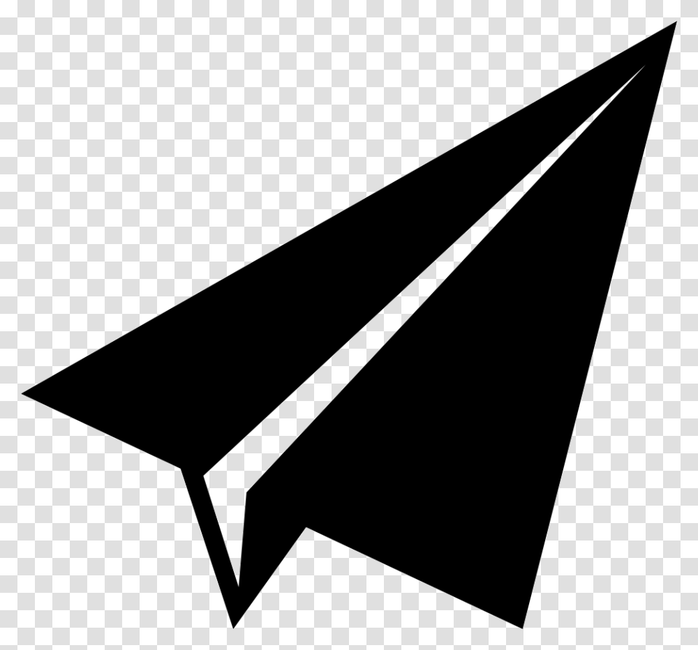 File Svg Paper Plane Icon, Triangle Transparent Png