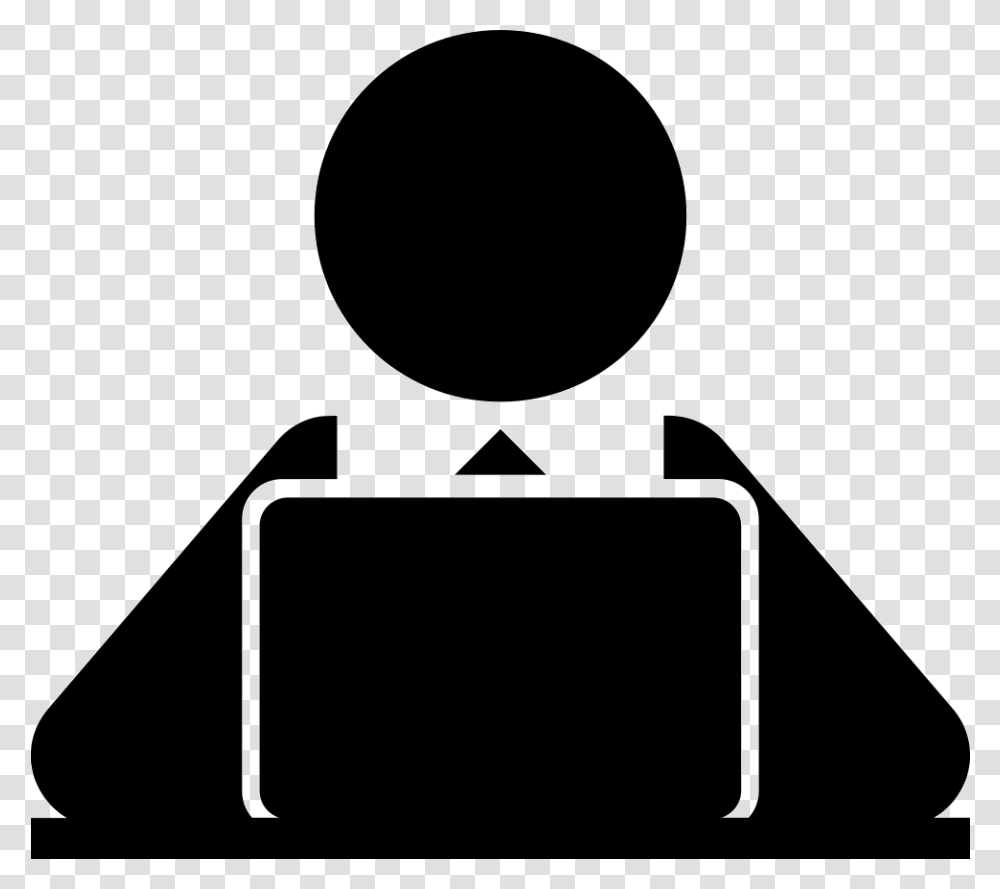 File Svg Person At Computer Icon, Camera, Electronics, Light Transparent Png