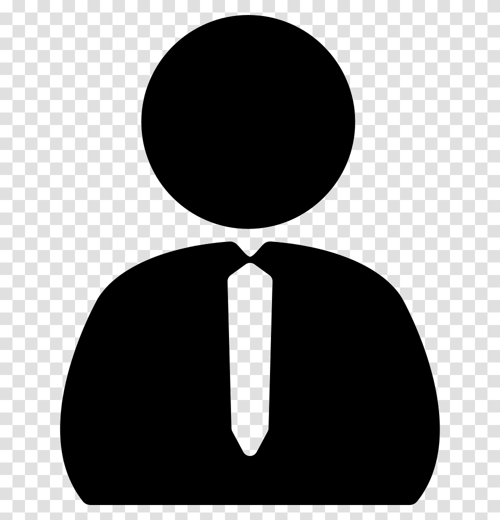 File Svg Person With Tie Icon, Accessories, Accessory, Necktie, Silhouette Transparent Png