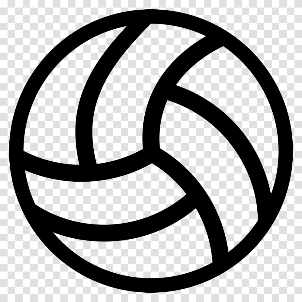 File Svg Volleyball Ball Icon, Logo, Trademark, Tape Transparent Png