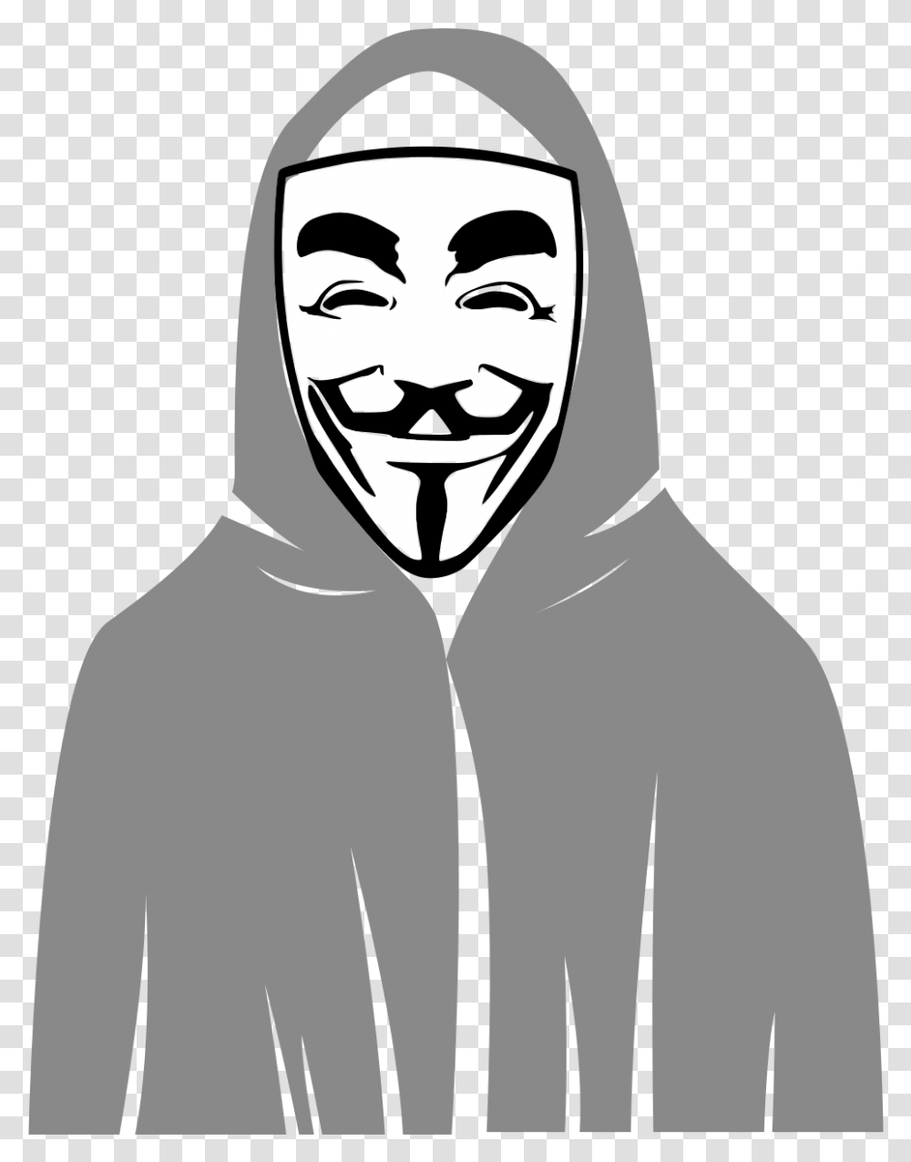 Fileanonymous Hackersvg Wikimedia Commons Hacker, Clothing, Apparel, Hood, Face Transparent Png