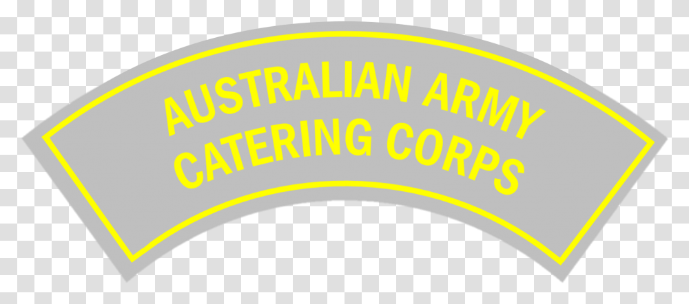 Fileaustralian Army Catering Corps Battledress Flash First Circle, Label, Text, Outdoors, Nature Transparent Png