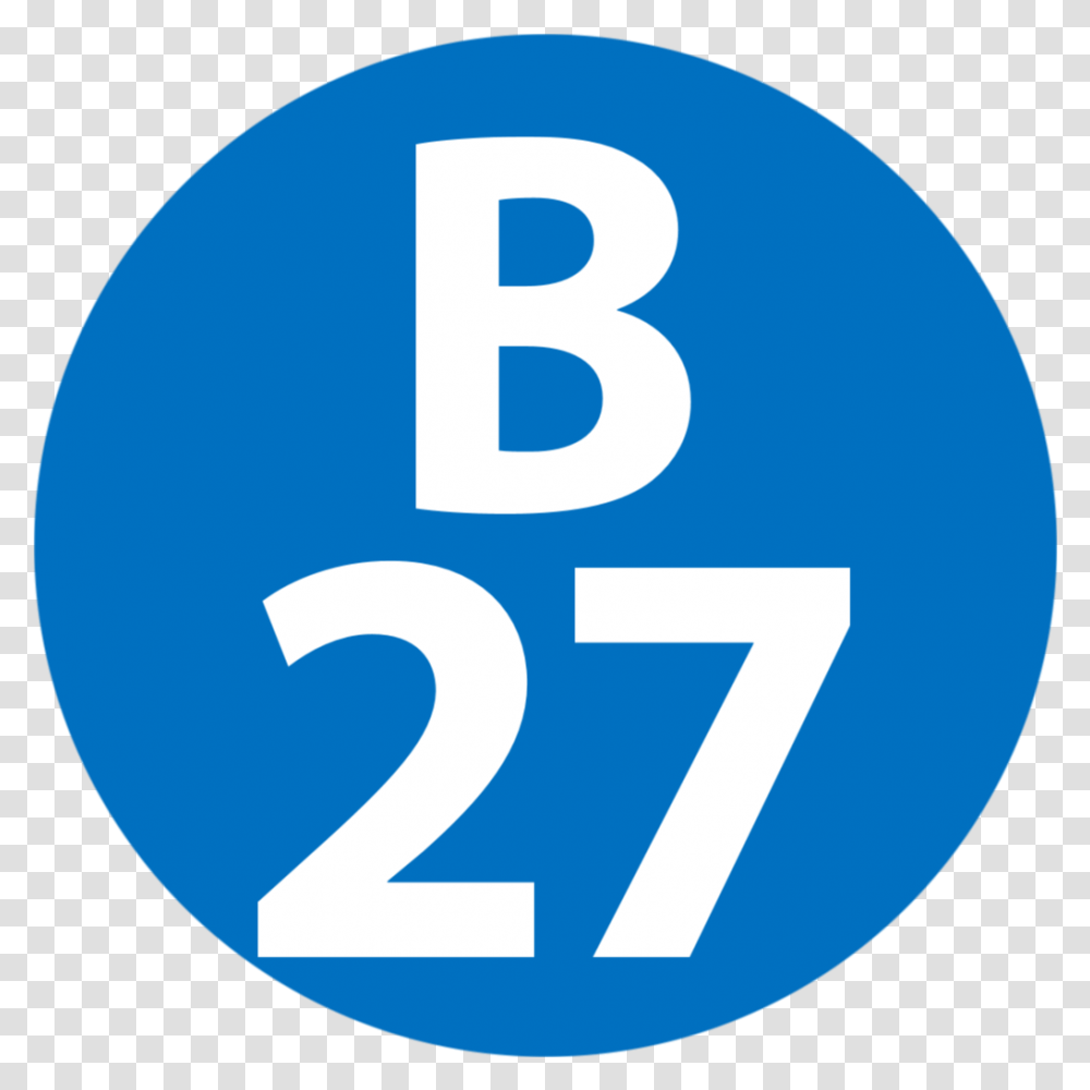 Fileb 27 Station Numberpng Wikipedia Circle, Symbol, Text, City, Urban Transparent Png