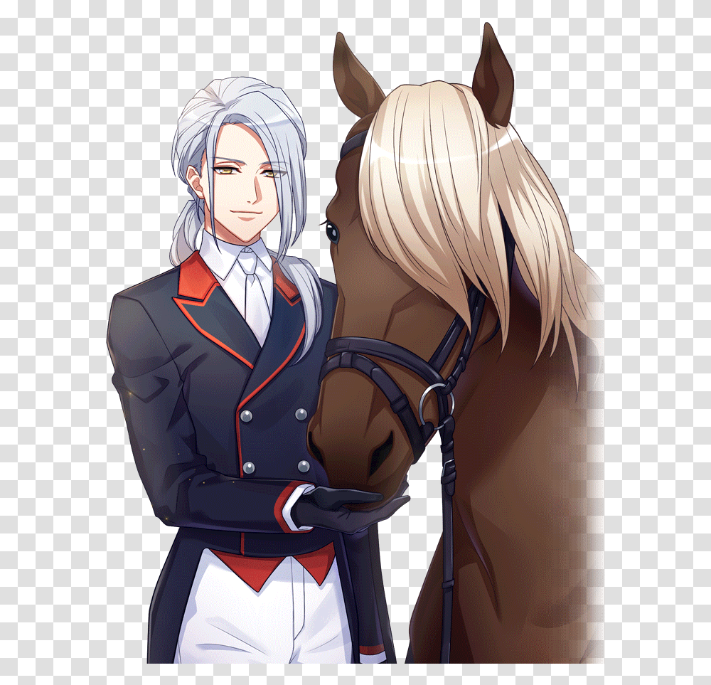 Filebeautiful Horse Riding Club Azuma Comedy Ssr Anime Horse, Manga, Comics, Book, Person Transparent Png