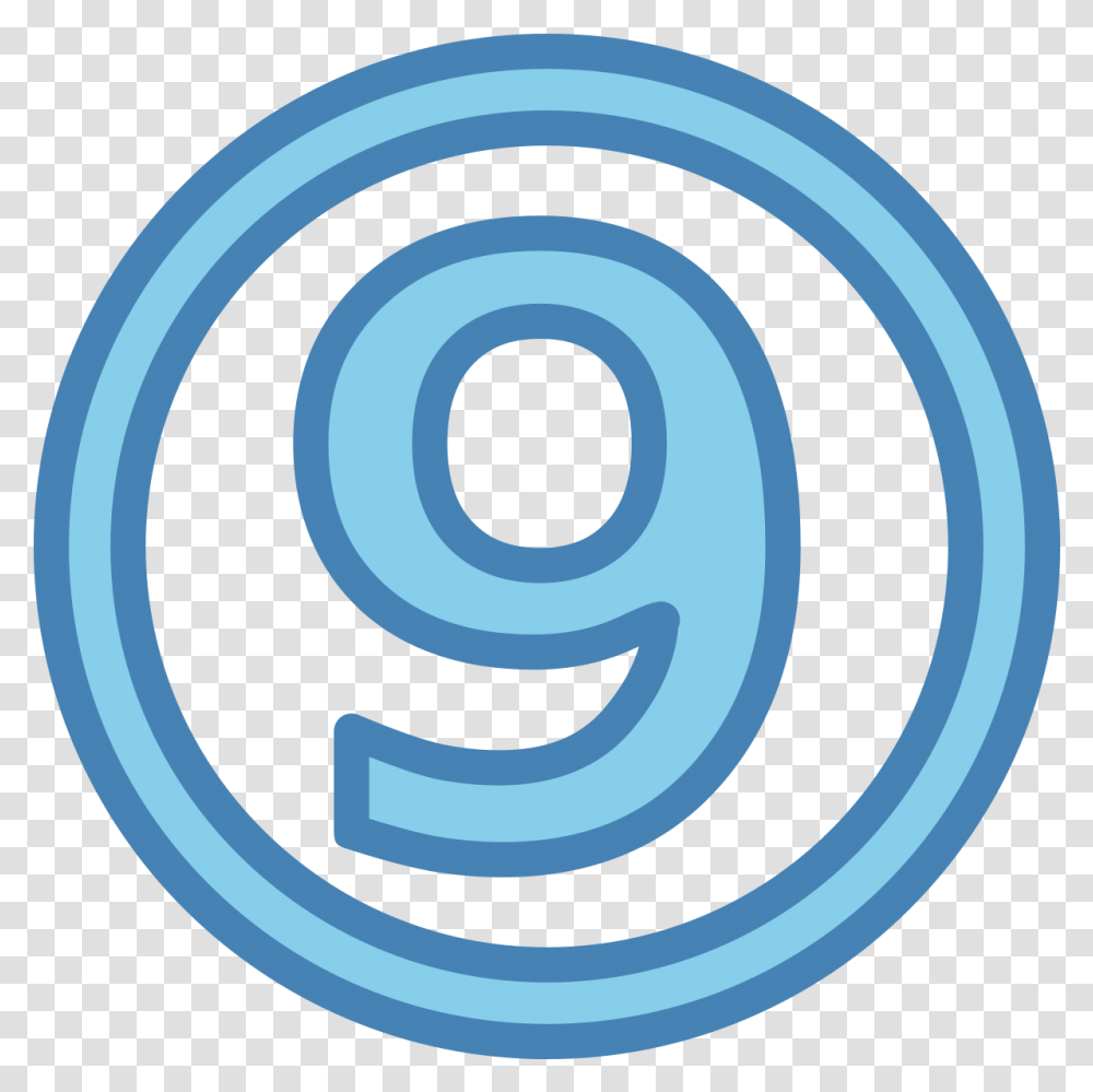 Fileblue Circled 9svg Wikimedia Commons Negative Results Icon, Text, Spiral, Symbol, Number Transparent Png