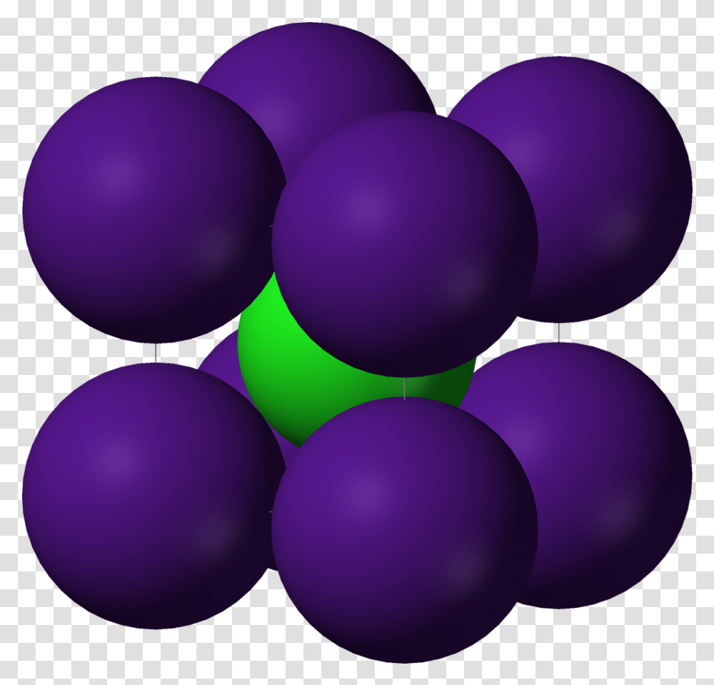Filecaesium Chlorideunitcell3dionicpng Wikipedia Ionic Bonding, Sphere, Balloon Transparent Png