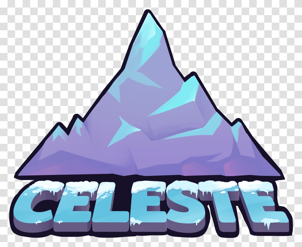 Fileceleste Video Game Logopng Wikimedia Commons Celeste Logo, Nature, Ice, Outdoors, Snow Transparent Png