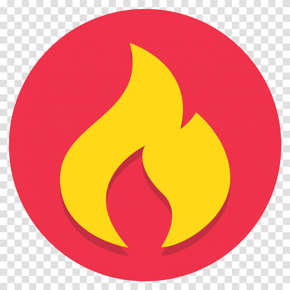 Filecircle Icons Flame With Hex Ee334a Backgroundsvg Fire Icon Circle, Symbol, Logo, Trademark Transparent Png