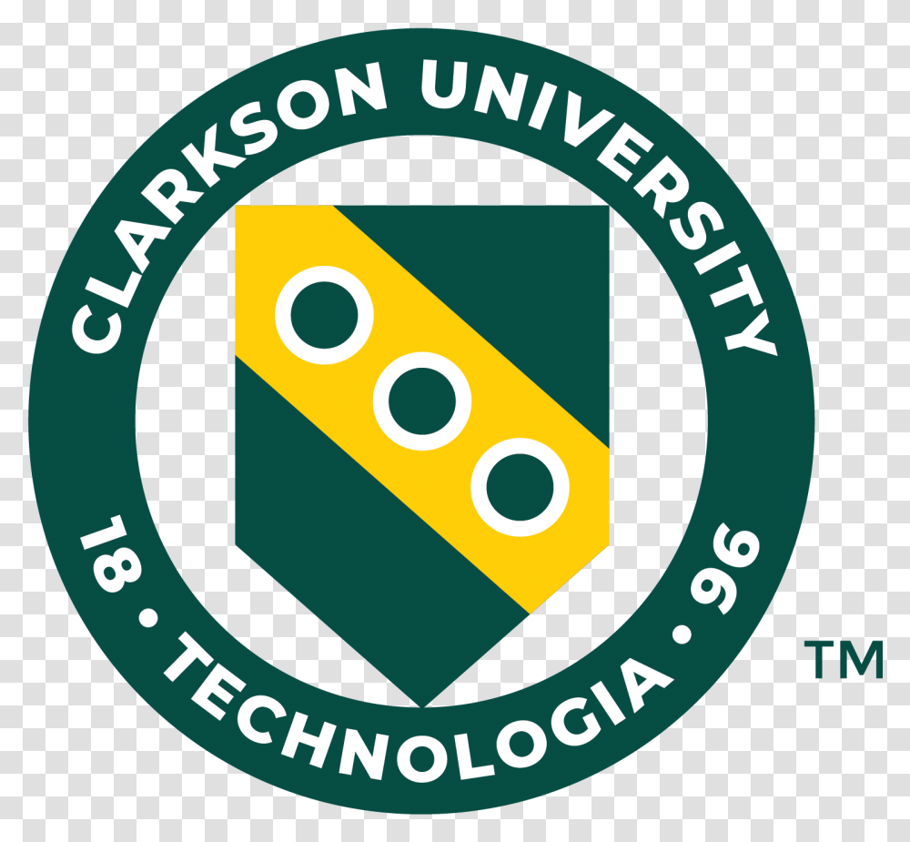 Fileclarkson University Shield Green And Goldpng Clarkson University Logo, Text, Symbol, Trademark, Alphabet Transparent Png