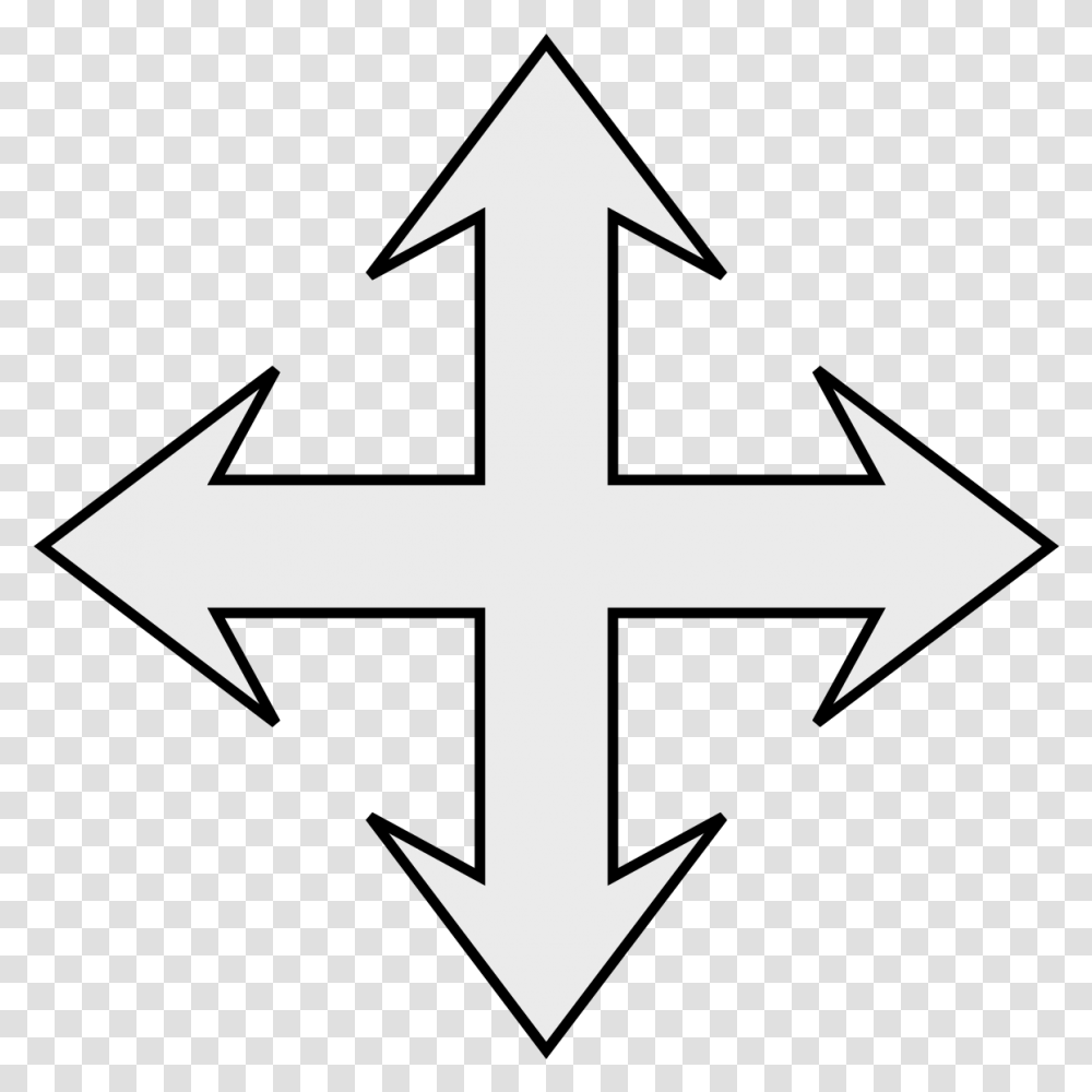 Filecoa Illustration Cross Arrow 2svg Wikimedia Commons Shield Knot, Symbol, Star Symbol, Stencil Transparent Png