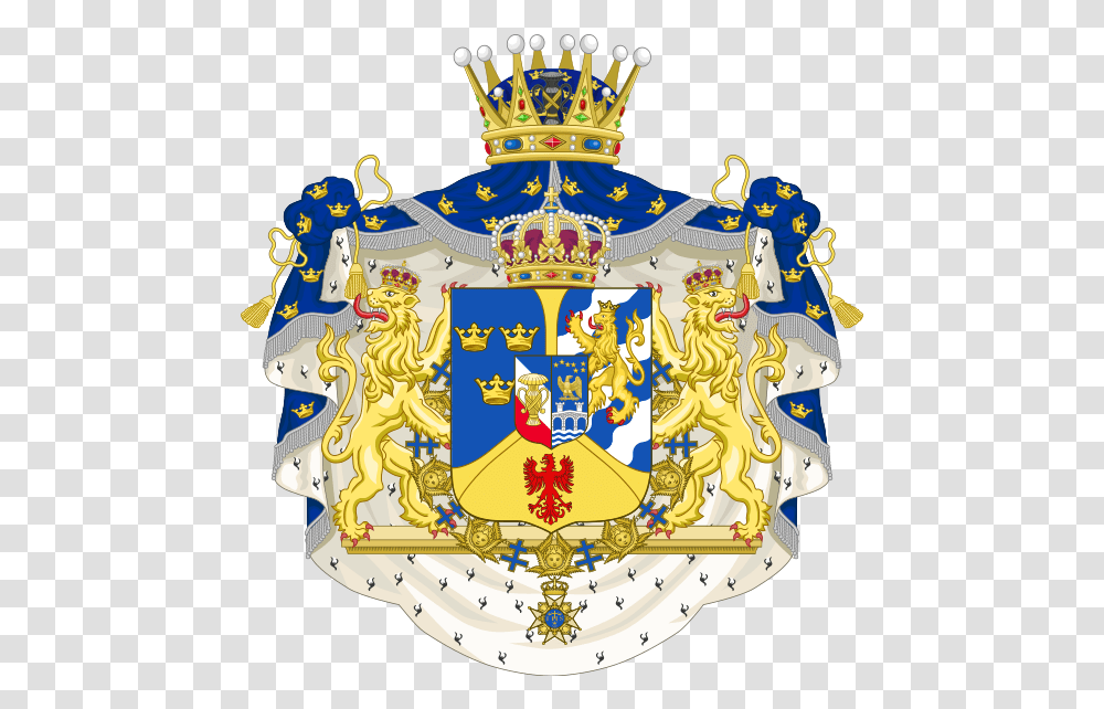 Filecoat Of Arms Crown Prince Gustav V Sweden 1svg Sweden Prince Coat Of Arms, Birthday Cake, Dessert, Food, Logo Transparent Png