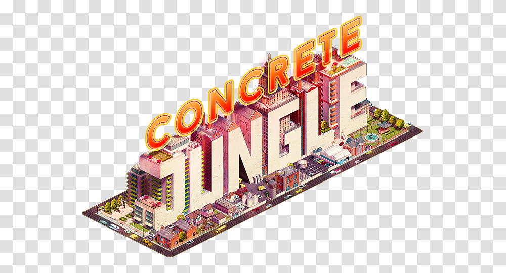 Fileconcrete Jungle Logopng Wikimedia Commons Concrete Jungle Game Logo, Meal, Food, Building, Interior Design Transparent Png