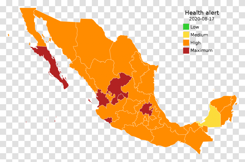 Filecovid 19 Outbreak In Mexico Traffic Lightsvg Wikipedia Gay Marriage Mexico, Map, Diagram, Person, Human Transparent Png