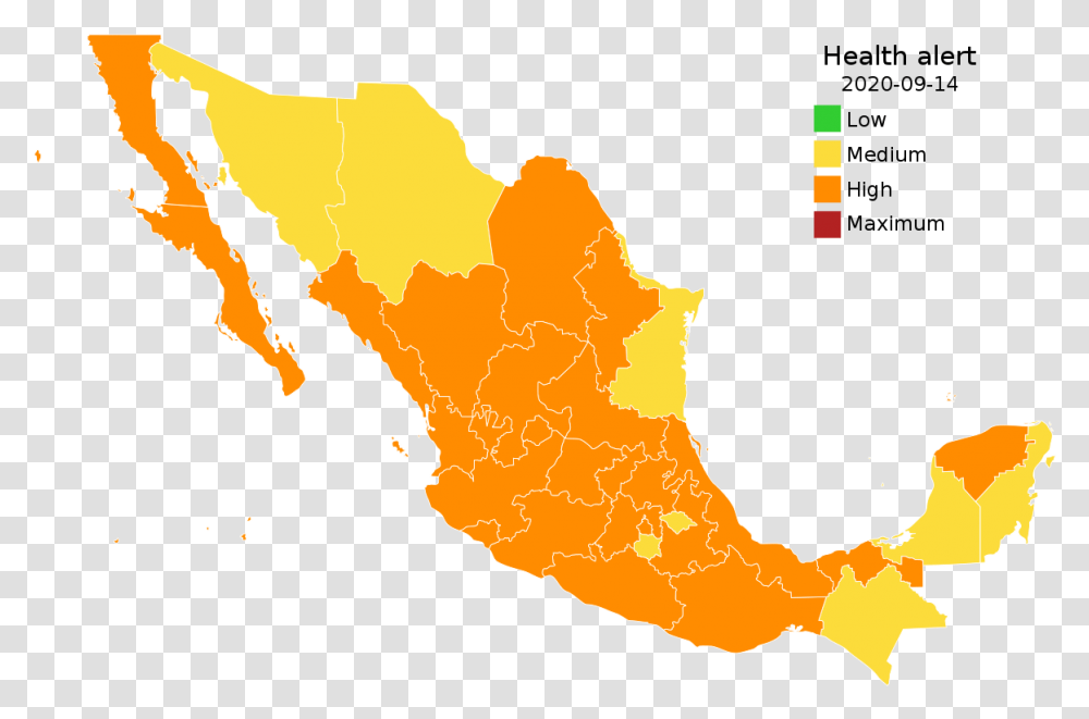 Filecovid 19 Outbreak In Mexico Traffic Lightsvg Wikipedia Resultados Elecciones 2018 Mexico, Map, Diagram, Plot, Atlas Transparent Png