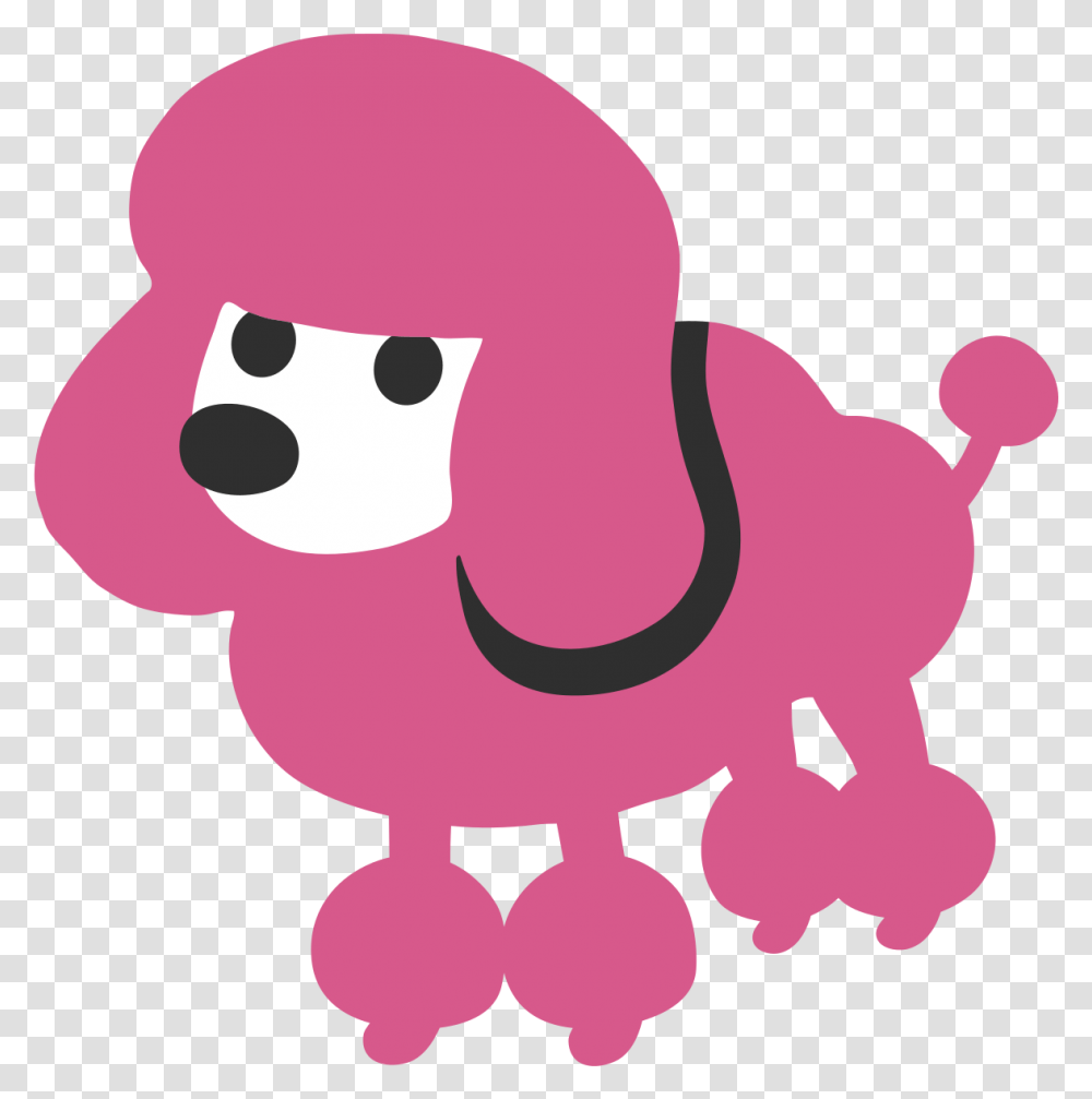 Fileemoji U1f429svg Wikimedia Commons Poodle Emoticon, Animal, Mammal, Label, Text Transparent Png