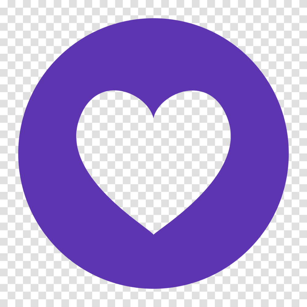 Fileeo Circle Deep Purple Heartsvg Wikimedia Commons White Heart In Pink Circle, Moon, Outer Space, Night, Astronomy Transparent Png