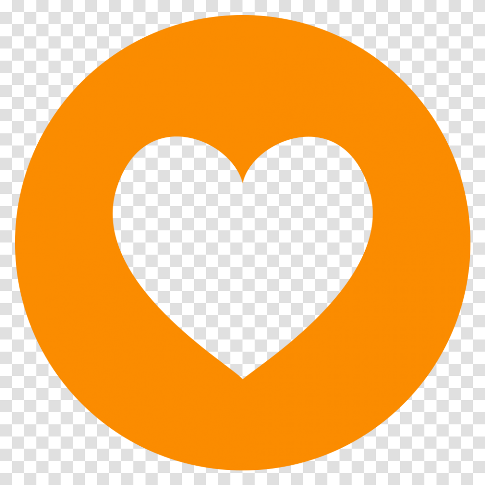 Fileeo Circle Orange Heartsvg Wikimedia Commons Heart With Circle Pink, Text, Pillow, Cushion, Interior Design Transparent Png