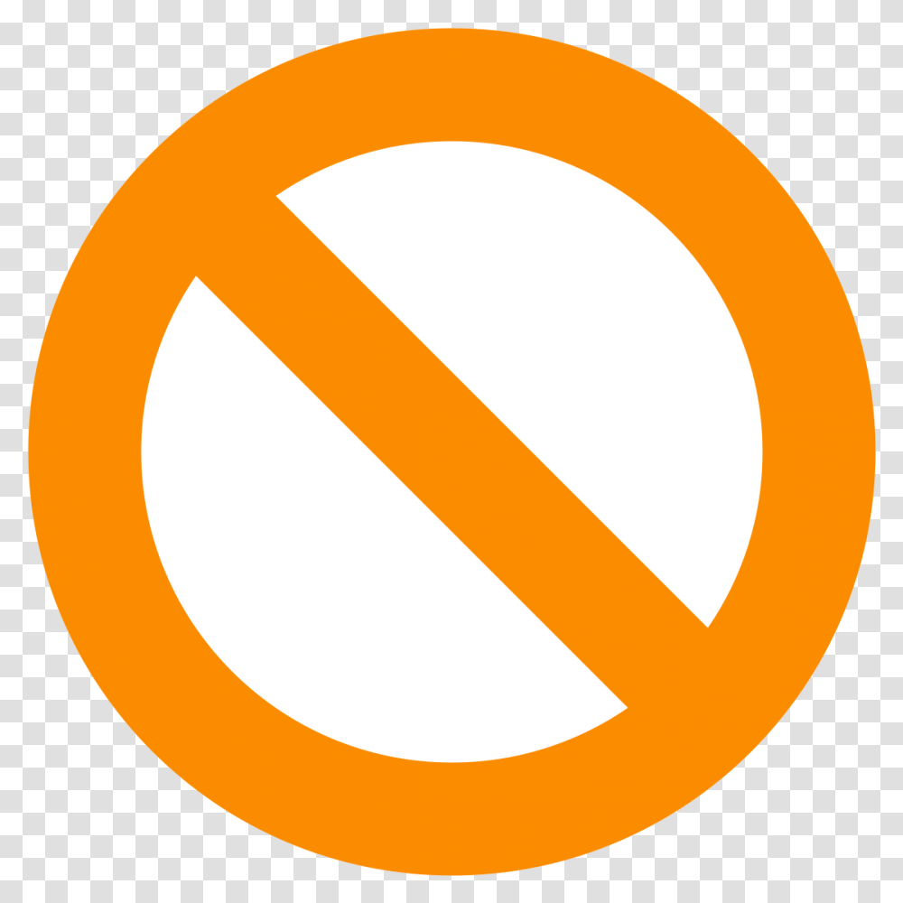 Fileeo Circle Orange White Not Allowedsvg Wikimedia Commons Banner Of Peace, Symbol, Road Sign, Tape, Stopsign Transparent Png