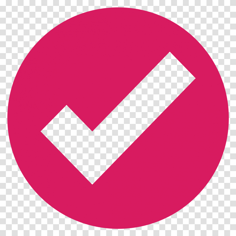 Fileeo Circle Pink Checkmarksvg Wikimedia Commons Circle Check Mark Blue, Symbol, Sign, Logo, Trademark Transparent Png