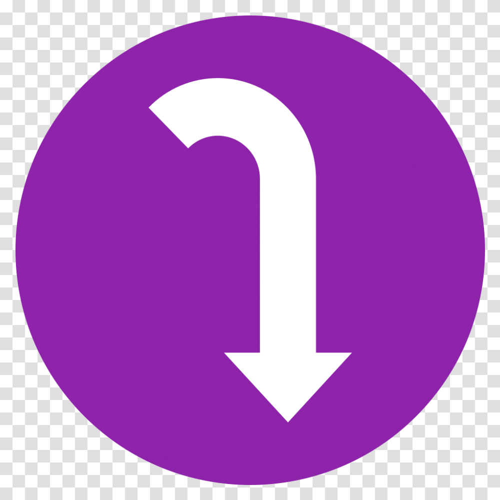 Fileeo Circle Purple White Arrow Godownsvg Wikimedia Vertical, Number, Symbol, Text Transparent Png