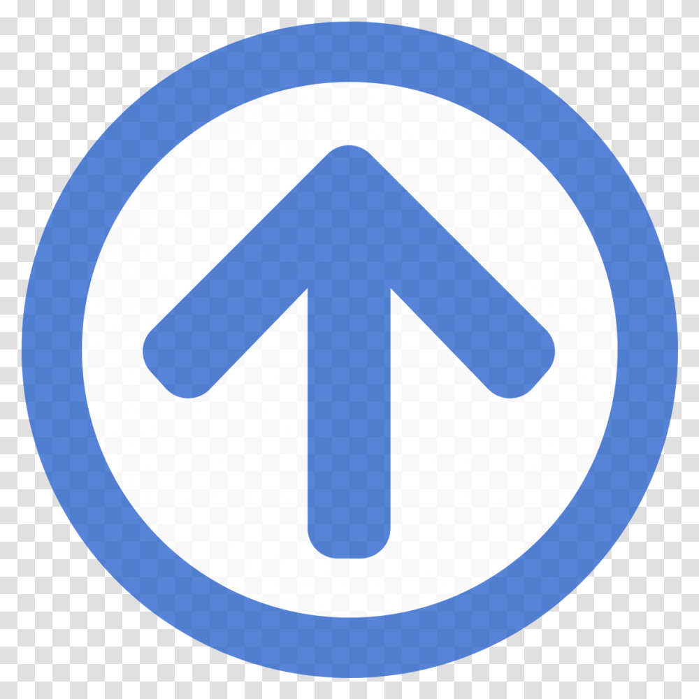 Filefont Awesome 5 Regular Arrow Circleup Bluesvg Icon, Symbol, Sign, Road Sign, Logo Transparent Png