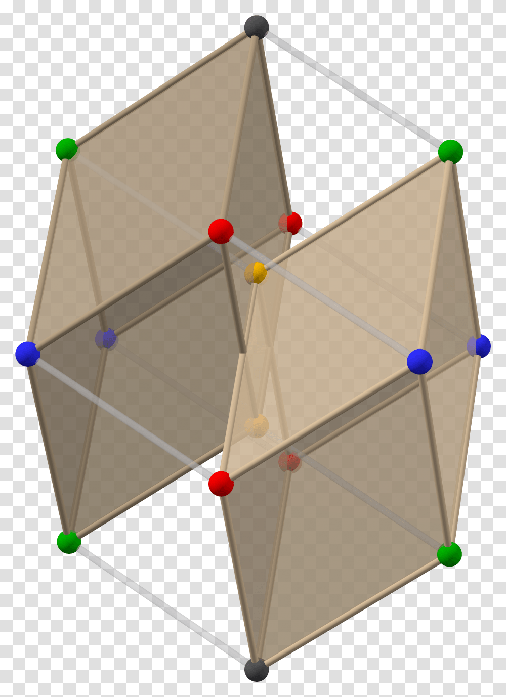 Filegolden Rhombohedra In Bilinski Dodecahedron 0 Acute Tent, Triangle, Star Symbol, Solar Panels, Electrical Device Transparent Png