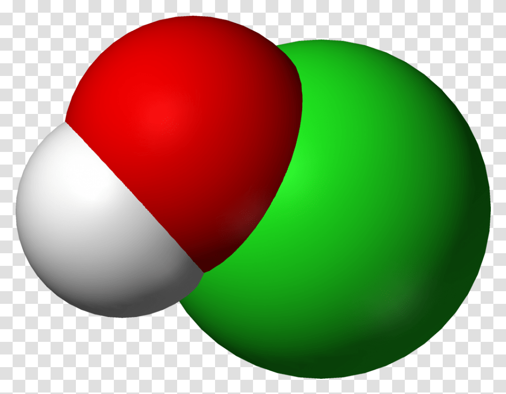 Filehypochlorous Acid3dvdwpng Wikipedia Hypochlorous Acid, Balloon, Sphere, Green Transparent Png