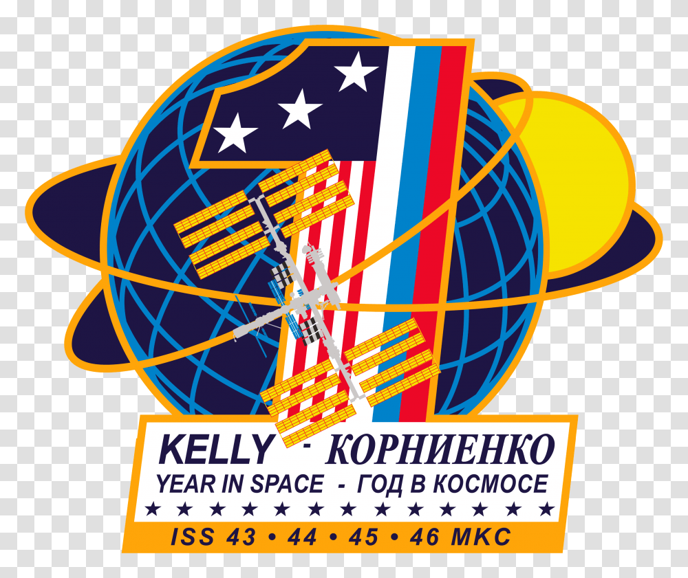 Fileiss Yearlong Mission Patchpng Wikimedia Commons Scott Kelly Space Missions Patch, Advertisement, Poster, Symbol, Flyer Transparent Png