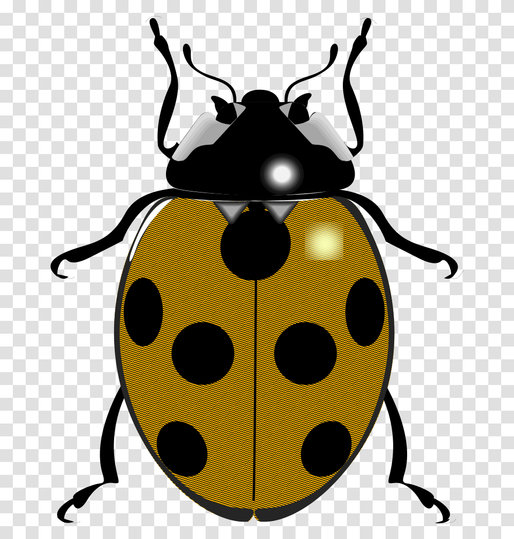 Fileladybugsvg Wikimedia Commons Black And White Ladybird, Dice, Game, Texture, Leisure Activities Transparent Png