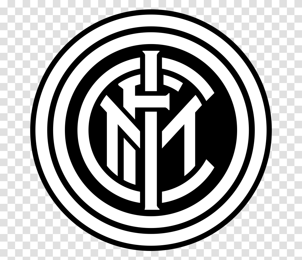 Filelogo Of Fc Inter Milan 1908 B&wpng Wikimedia Commons Logo Inter Milan, Symbol, Trademark, Rug, Emblem Transparent Png