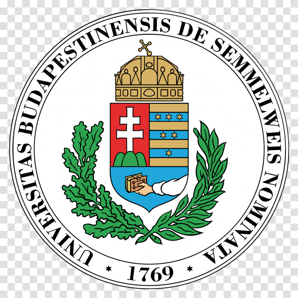 Filelogo Univsemmelweissvg Wikimedia Commons Semmelweis University, Symbol, Trademark, Emblem, Badge Transparent Png