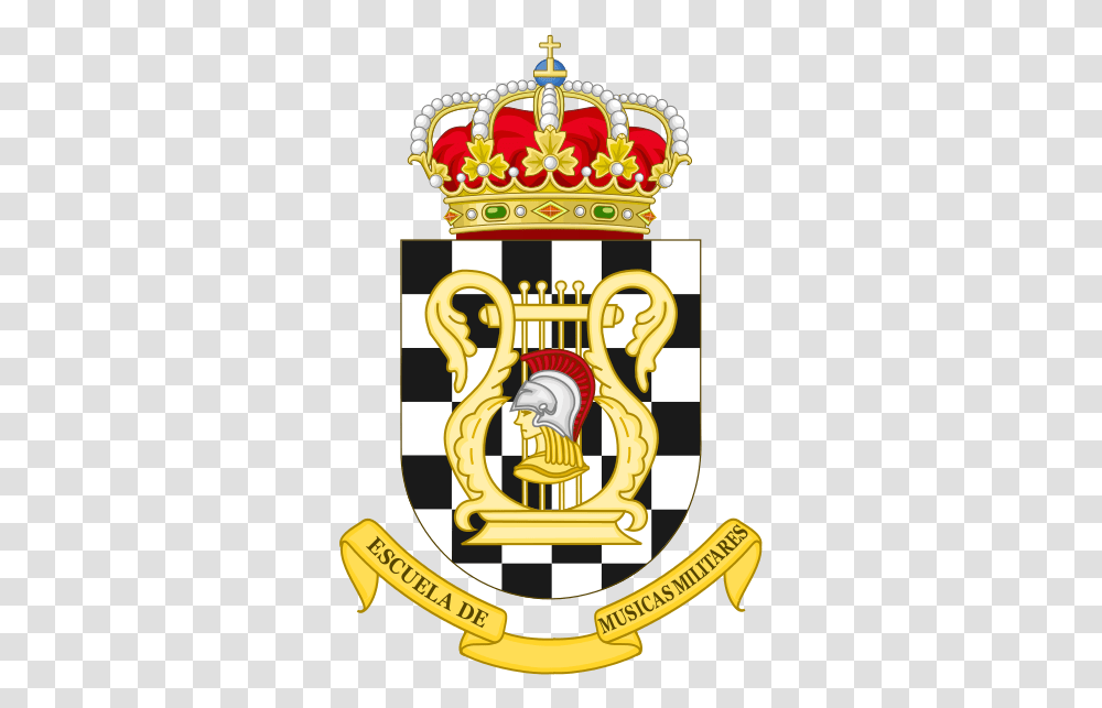 Filemilitary School Of Music Spainpng Heraldry Of The World Coat Of Arms School, Emblem, Symbol, Trophy Transparent Png