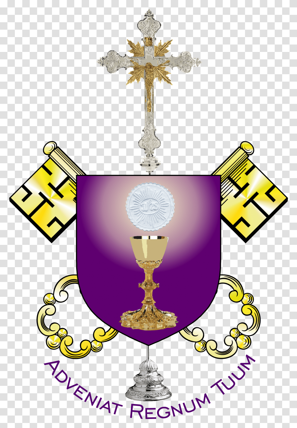 Fileocac Coat Of Armspng Wikipedia Emblem, Cross, Symbol, Chandelier, Lamp Transparent Png