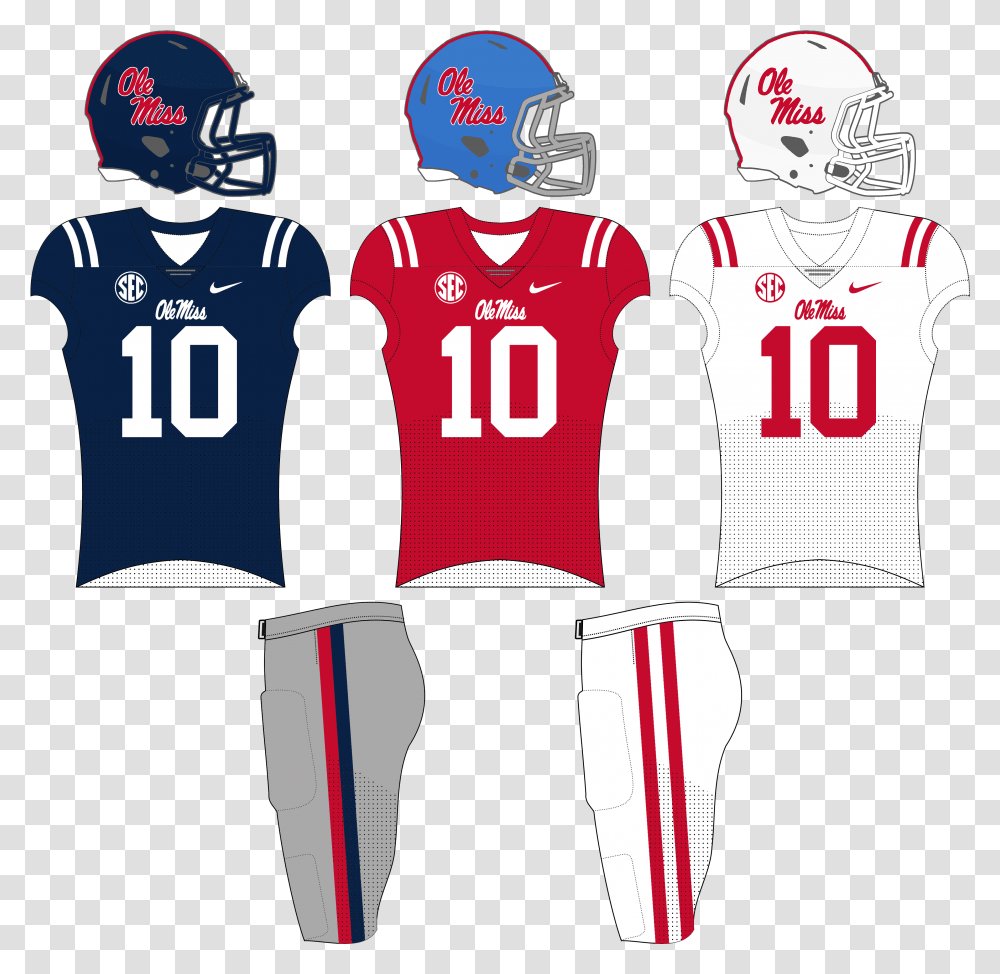 Fileolemiss Fb Unis 18png Wikimedia Commons Sprint Football, Clothing, Shirt, Helmet, Person Transparent Png