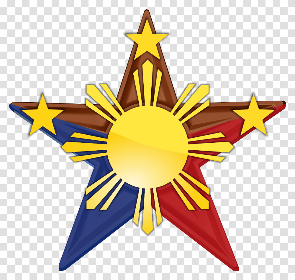 Filephilippine Barnstar Hires Vectorsvg Wikimedia Commons Vector 3 Star And A Sun, Outdoors, Nature, Symbol, Star Symbol Transparent Png