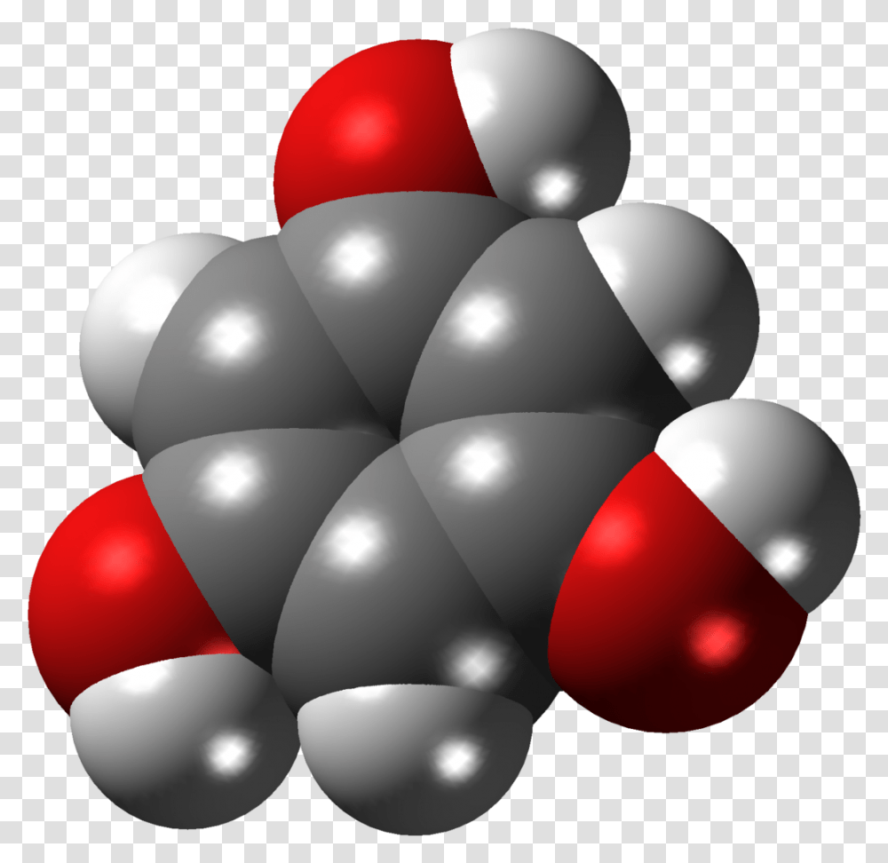 Filephloroglucinol 3dpng Wikipedia Phloroglucinol, Ball, Balloon, Lamp, Knot Transparent Png