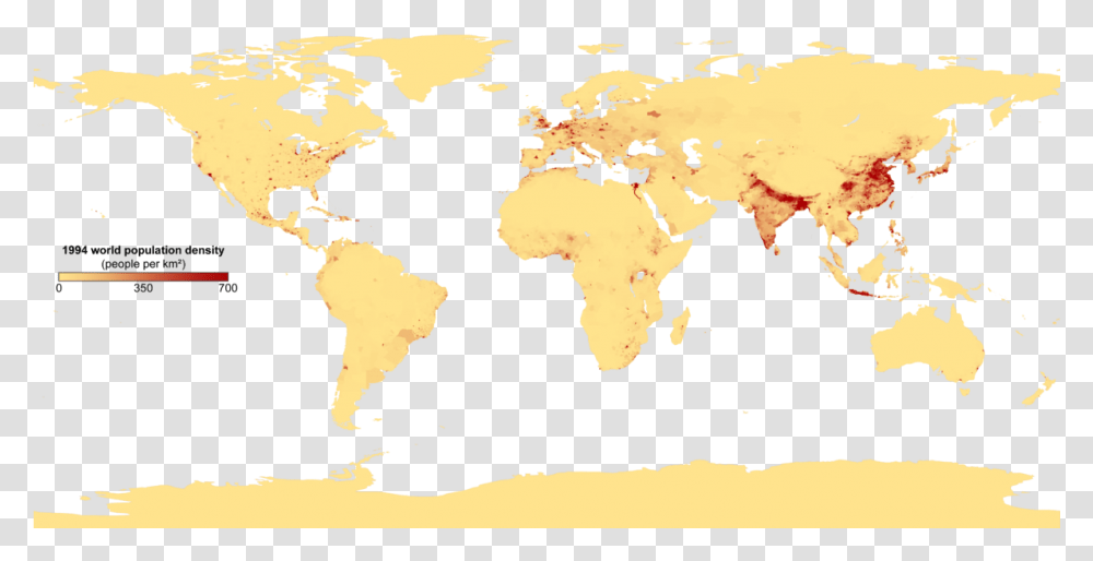 Filepopulation Density With Keypng Wikimedia Commons Below Sea Level World Map, Diagram, Atlas, Plot Transparent Png