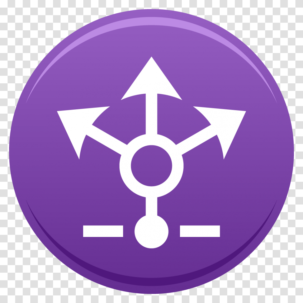 Files Free Load Network Load Balancer Icon, Star Symbol, Purple Transparent Png
