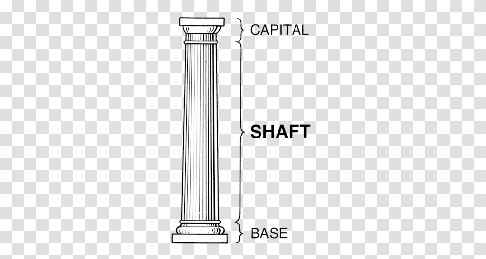 Fileshaft Columnspsfpng Wikimedia Commons Cylinder, Building, Architecture, Pillar, Utility Pole Transparent Png